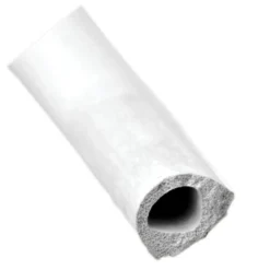 AP Products 1/2" X 3/8" X 50' White Rubber D Seal With Tape