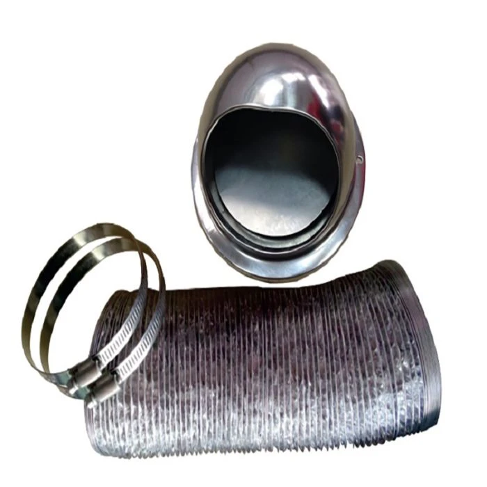 Pinnacle Appliances Washer/Dryer Stainless Steel External Vent Kit W/ Damper 1 Pinnacle Appliances Washer/Dryer Stainless Steel External Vent Kit W/ Damper