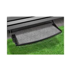 Prest-O-Fit Castle Gray 22" Outrigger Radius RV Step Rug