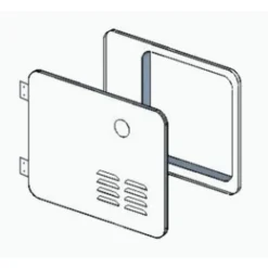 Girard New Generation Hinged Door/Flange Assembly For A 6 Gal Atwood Retrofit GSWH-2
