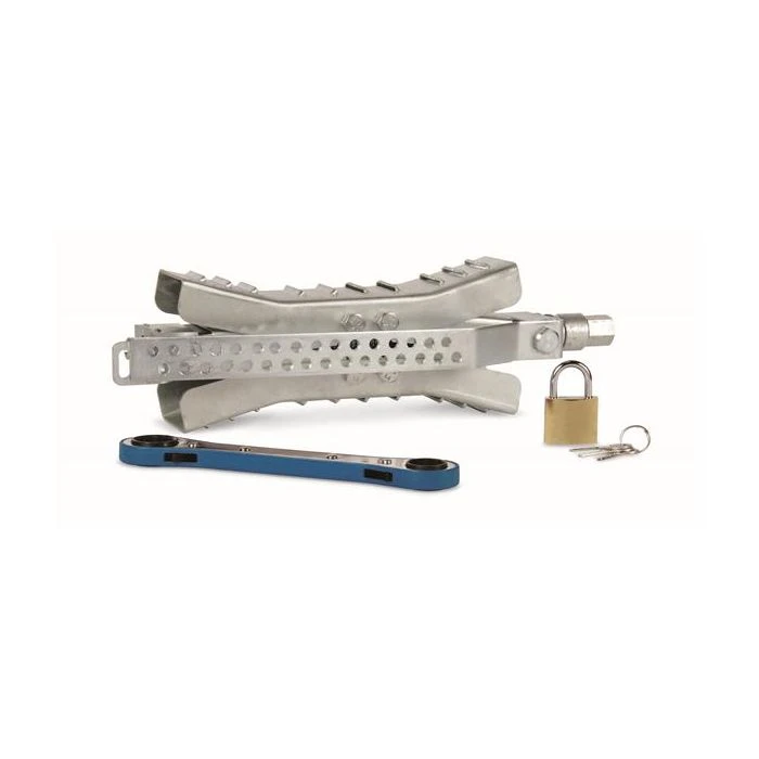 Camco Premium Metal Locking Wheel Stop 1 Camco Premium Metal Locking Wheel Stop