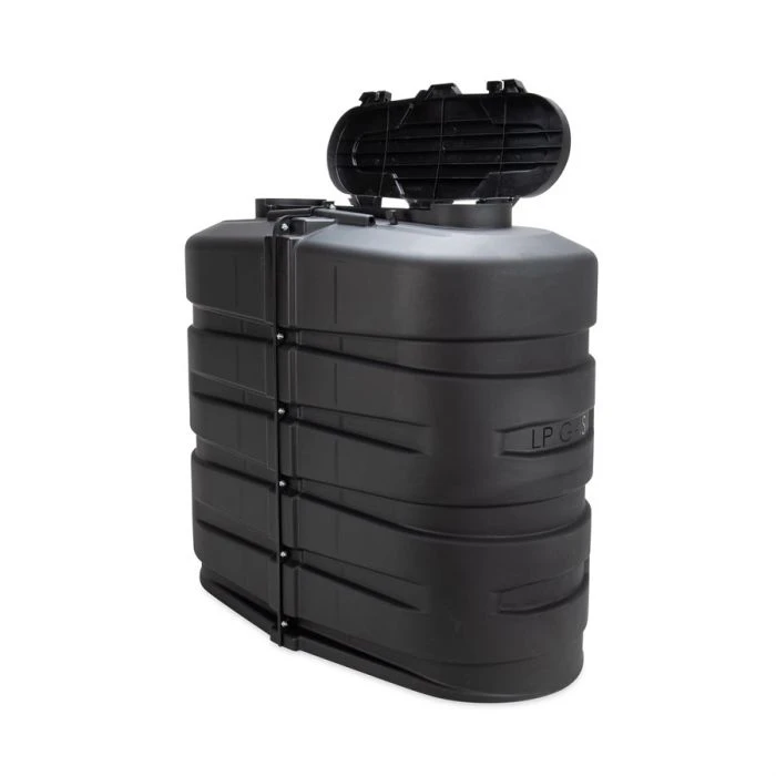 Camco 30lb. Dual Steel Propane Tanks Cover - Black 1 Camco 30lb. Dual Steel Propane Tanks Cover - Black