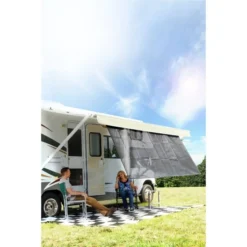 Camco 54" X 180" RV Black Awning Shade Kit