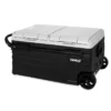 Camco CAM-750 Portable Refrigerator, AC 110V / DC 12V Compact Fridge / Freezer With Dual Zone Cooling, 75-Liter