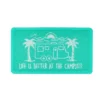 Camco Life Is Better At The Campsite Teal RV Beach Bum Design Scrub Rug Welcome Mat