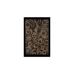 Faulkner 8' X 20' Black/Beige Reversible Swirl Deluxe Multi-Purpose Mat