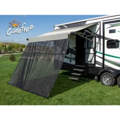 Carefree Black EZ ZipBlocker RV Awning Roller Tube 10' X 9' Drop Sun Shade