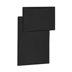 Dometic RM3762 Refrigerator Upper & Lower Brushed Black Raised Door Panel Set