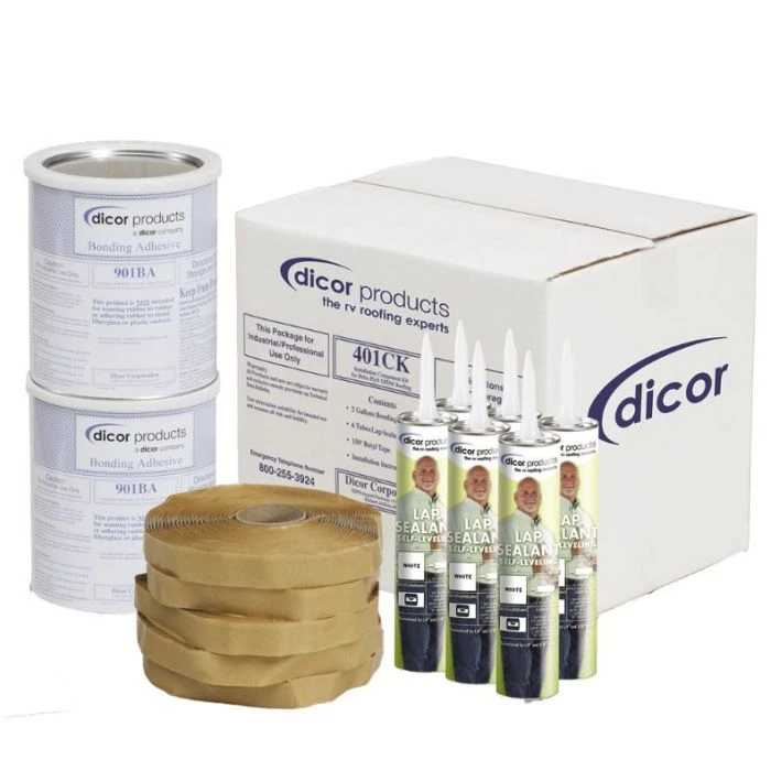 Dicor Installation Kit For EPDM & TPO Roofing Membranes - Grey 1 Dicor Installation Kit For EPDM & TPO Roofing Membranes - Grey