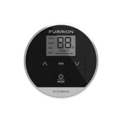 Furrion Chill Standard Single-Zone RV Wall Thermostat W/ 3 Fan Speeds - Black