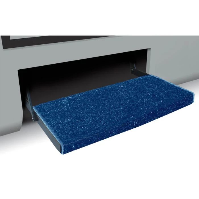 Prest-O-Fit Imperial Blue 23" Jumbo Wraparound RV Step Rug 1 Prest-O-Fit Imperial Blue 23" Jumbo Wraparound RV Step Rug