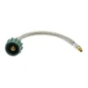 MB Sturgis 15" RV Type1 X 1/4" Male Inverted Flare LP Pigtail With Stainless Steel Overbraid